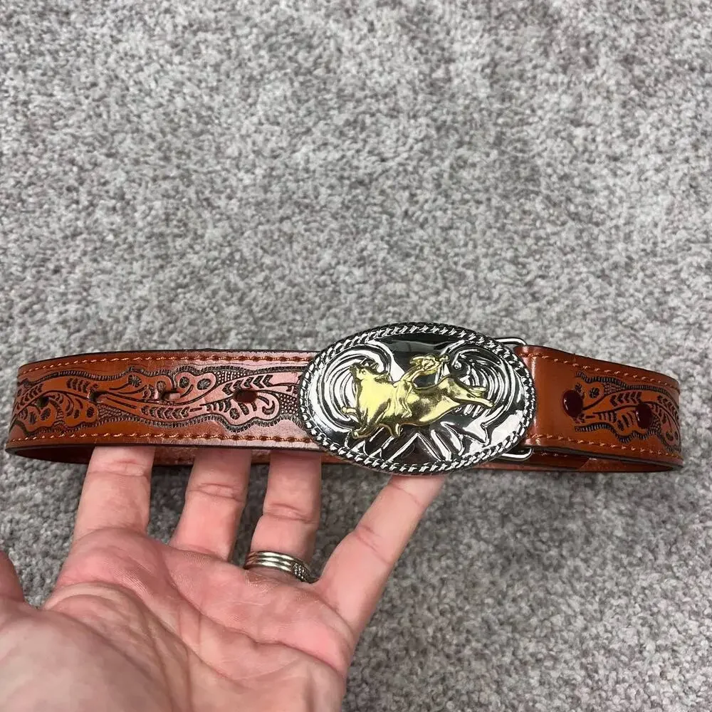 Nocona Belt Co. Cowboy Rodeo youth belt Genuine Leather